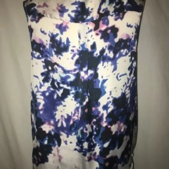 Forenza multi color semi sheer sleeveless top - Picture 3 of 6